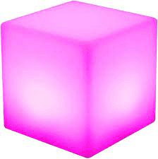 50 Cm Led Işıklı Küp